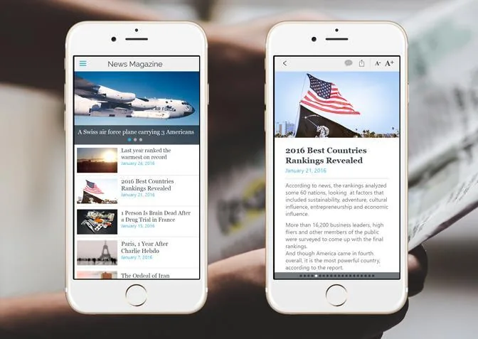 How to create a good app for a news website?