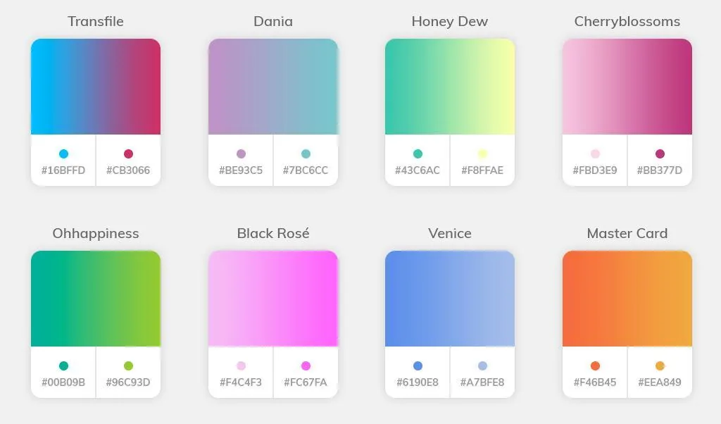 Color gradients